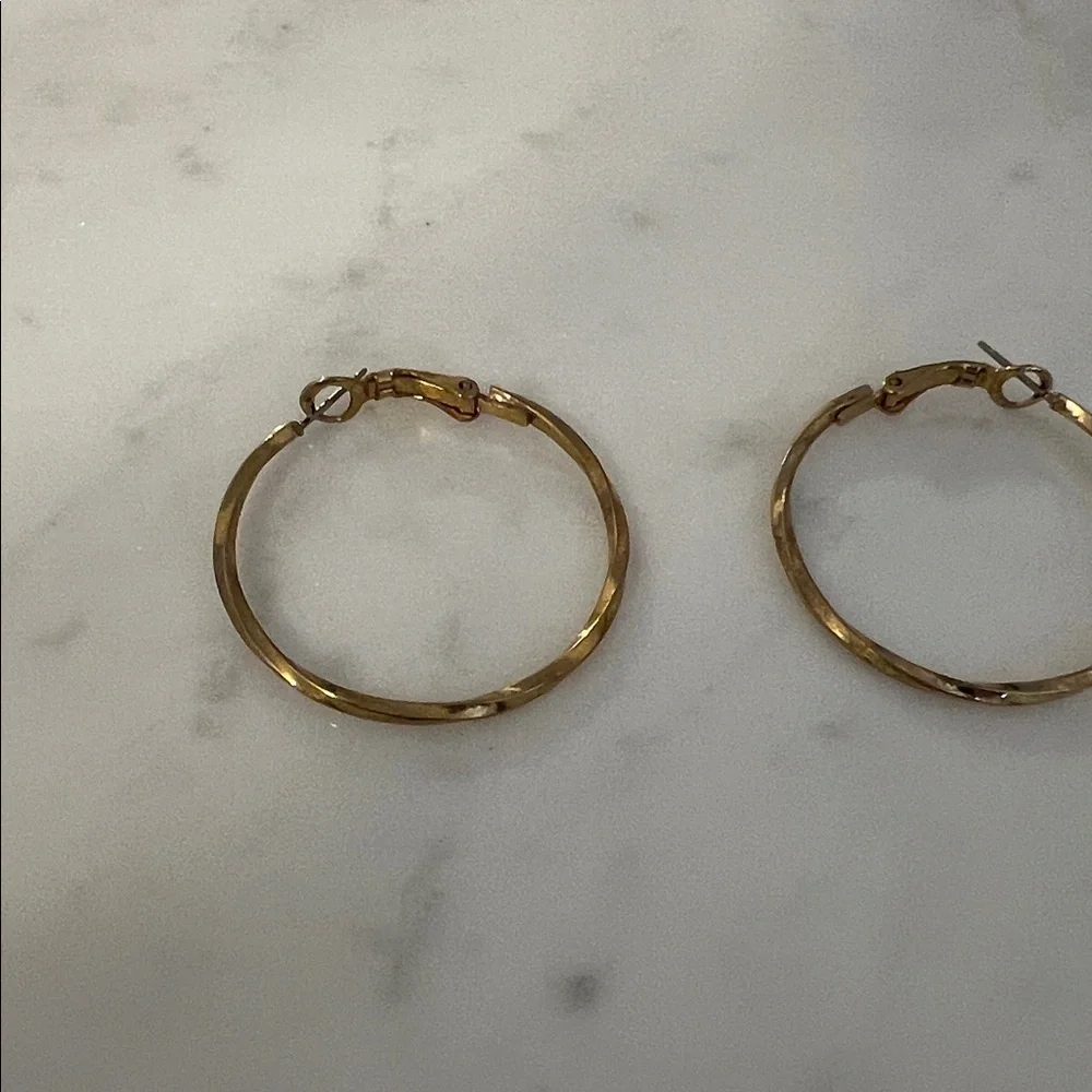 Classic Gold Hoop Earrings - Women's Jewelry